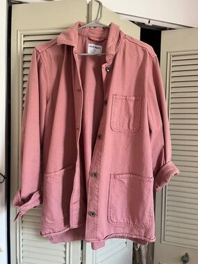 Old Navy Dusty Rose Button-Up Jacket
